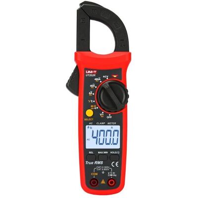 Uni-T UT202R Zangenmessgerät - 400A AC, 600V DC/AC, Temperatur Uni-T UT202R Zangenmessgerät - 400A AC, 600V DC/AC, Temperatur