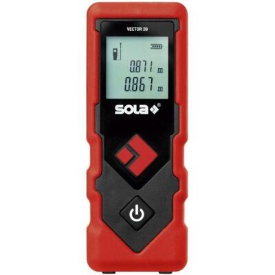 Sola Vector 20 Laserentfernungsmesser - IP42, 0,2-20m Sola Vector 20 Laserentfernungsmesser - IP42, 0,2-20m