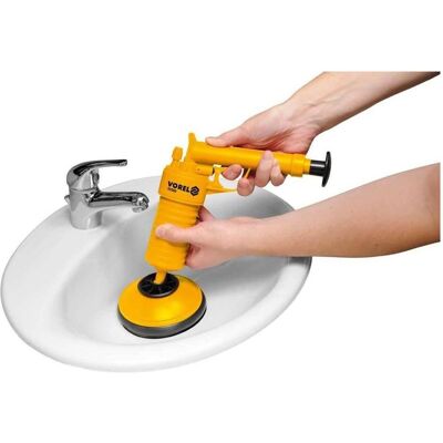 Vorel Druckluft-Abflussreiniger, Reinigungsutensil, Orange Vorel Druckluft-Abflussreiniger, Reinigungsutensil, Orange