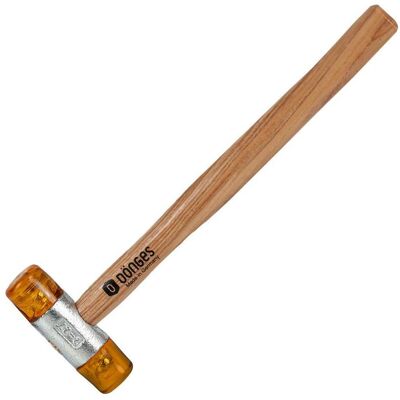 Dönges, Hammer, Kunststoffhammer mit lackiertem Eschenstiel, 27 mm, gelb (220 g) Dönges, Hammer, Kunststoffhammer mit lackiertem Eschenstiel, 27 mm, gelb (220 g)