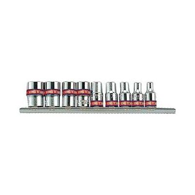 King, Steckschlüssel + Stecknuss, KOMPLET NASADEK IMBUSOWYCH 1/4" 9cz. 5/32"-1/2" CHROM King, Steckschlüssel + Stecknuss, KOMPLET NASADEK IMBUSOWYCH 1/4" 9cz. 5/32"-1/2" CHROM