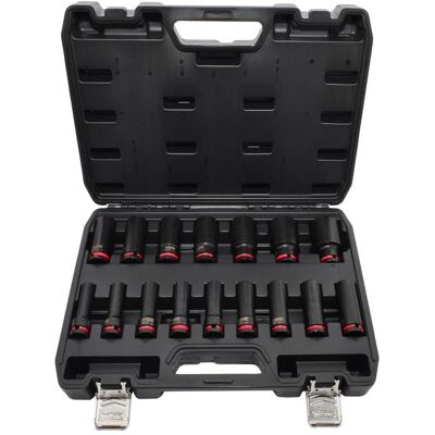 Awtools, Steckschlüssel + Stecknuss, ZESTAW NASADEK UDAROWYCH 1/2 35cz./8-32mm/ KRÓTKIE I DŁUGIE BLACK LINE Awtools, Steckschlüssel + Stecknuss, ZESTAW NASADEK UDAROWYCH 1/2 35cz./8-32mm/ KRÓTKIE I DŁUGIE BLACK LINE