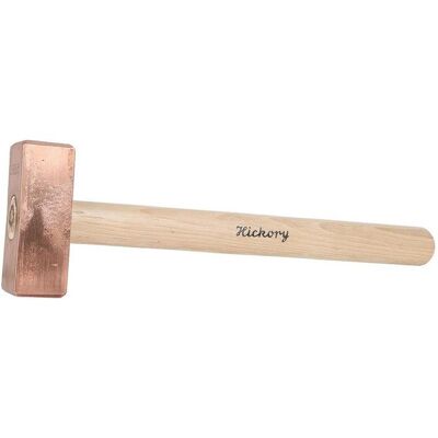 Dönges, Hammer, Kupferhammer, Fäustelform, flach, mit Hickory-Stiel, 500 g (500 g) Dönges, Hammer, Kupferhammer, Fäustelform, flach, mit Hickory-Stiel, 500 g (500 g)