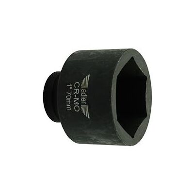 Adler Steckschlüssel + Stecknuss, Kurze 6-Kant-Schlagschrauberstecknuss (70 mm) Adler Steckschlüssel + Stecknuss, Kurze 6-Kant-Schlagschrauberstecknuss (70 mm)