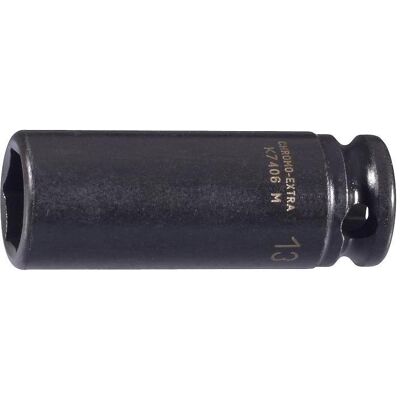 Irimo, Steckschlüssel + Stecknuss, 1/2 Kraft-Steckschlüssel-Einsatz, lang, Sechskant, 12 mm, phosphatiert (12 mm) Irimo, Steckschlüssel + Stecknuss, 1/2 Kraft-Steckschlüssel-Einsatz, lang, Sechskant, 12 mm, phosphatiert (12 mm)