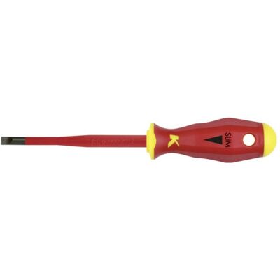 Klauke KL10012565ISLIM - Schlitz-Schraubendreher 125mm 6,5x1,2mm - Schraubenzieher Klauke KL10012565ISLIM - Schlitz-Schraubendreher 125mm 6,5x1,2mm - Schraubenzieher