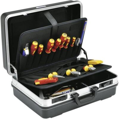 Klauke KL855B22 Hartschalenkoffer - Schlagfeste ABS-Schale, Schlossverschlüsse, 22 Werkzeuge Klauke KL855B22 Hartschalenkoffer - Schlagfeste ABS-Schale, Schlossverschlüsse, 22 Werkzeuge