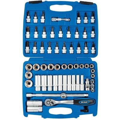 SW-Stahl, Steckschlüssel + Stecknuss, S2229 Steckschlüsselsatz 3/8 Zoll 61-teilig I Ratschenkasten I Knarrenkasten I Nusskasten I SW-Stahl, Steckschlüssel + Stecknuss, S2229 Steckschlüsselsatz 3/8 Zoll 61-teilig I Ratschenkasten I Knarrenkasten I Nusskasten I
