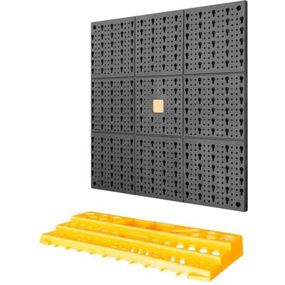 VIDAXL - 500x1000 PP Panel - 50 Halter - Wandmontage - Tool Wall Panel VIDAXL - 500x1000 PP Panel - 50 Halter - Wandmontage - Tool Wall Panel