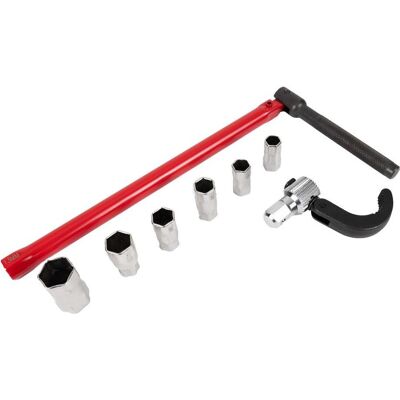 Dönges, Schraubenschlüssel, Standhahnmutterschlüssel 13 mm, Kralle SW 36 + Einsätze 9-17 mm, Maxclaw (10 mm, 11 mm, 12 mm, 13 mm, 14 mm, 15 mm, 16 mm, 17 mm, 9 mm) Dönges, Schraubenschlüssel, Standhahnmutterschlüssel 13 mm, Kralle SW 36 + Einsätze 9-17 mm, Maxclaw (10 mm, 11 mm, 12 mm, 13 mm, 14 mm, 15 mm, 16 mm, 17 mm, 9 mm)