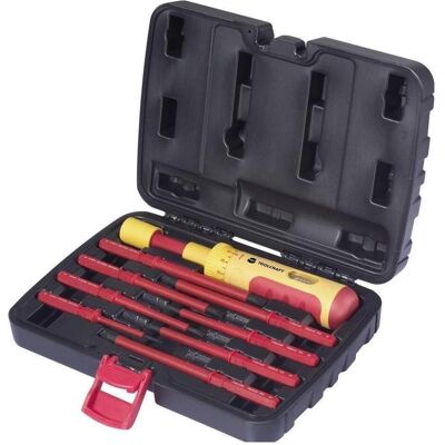 Toolcraft, Schraubenzieher, 16 Nm VDE, Elektriker Umsteck-Schraubendreher-Set 9teilig Toolcraft, Schraubenzieher, 16 Nm VDE, Elektriker Umsteck-Schraubendreher-Set 9teilig