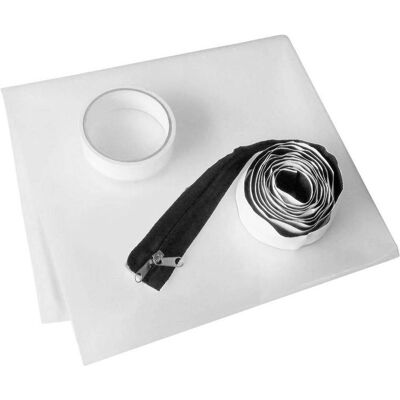 Toolcraft, Schraubstock + Zwinge, Staubschutztür Inkl. Klebeband, Reissverschluss Toolcraft, Schraubstock + Zwinge, Staubschutztür Inkl. Klebeband, Reissverschluss