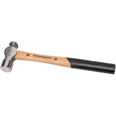 Peddinghaus, Hammer, Ingenieurhammer mit Hickorystiel, Runde Bahn und Kugelkopf (184 g) Peddinghaus, Hammer, Ingenieurhammer mit Hickorystiel, Runde Bahn und Kugelkopf (184 g)