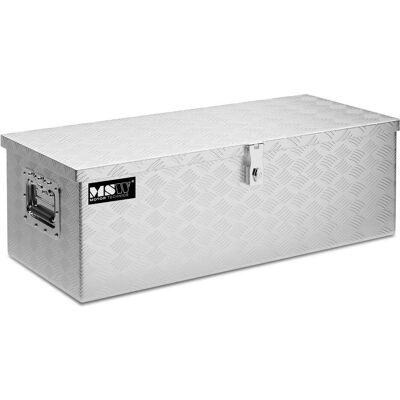 MSW, Werkzeugkoffer, Alubox Riffelblech Alukiste Truckbox Werkzeugbox Transportkiste Deichselbox 48L MSW, Werkzeugkoffer, Alubox Riffelblech Alukiste Truckbox Werkzeugbox Transportkiste Deichselbox 48L