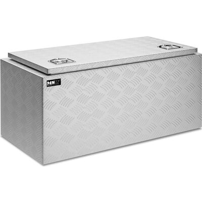MSW, Werkzeugkoffer, Alubox Riffelblech Alukiste Truckbox Werkzeugbox Transportkiste Deichselbox 119L MSW, Werkzeugkoffer, Alubox Riffelblech Alukiste Truckbox Werkzeugbox Transportkiste Deichselbox 119L