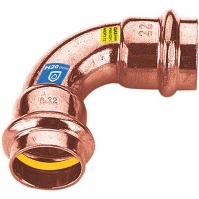 Sanpro, Rohrverbindungstechnik, CUPRESSK Fitting - Pressfitting Kupfer 90° Winkel - Bogen - Kontur V 28 (Pressverbindung) Sanpro, Rohrverbindungstechnik, CUPRESSK Fitting - Pressfitting Kupfer 90° Winkel - Bogen - Kontur V 28 (Pressverbindung)