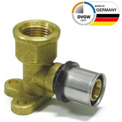 Sanpro, Rohrverbindungstechnik, THPRESS Pressfitting Wandwinkel - Wandscheibe IG, Grösse 20x2, Höhe 52 mm, Gewinde 3/4 (Pressverbindung) Sanpro, Rohrverbindungstechnik, THPRESS Pressfitting Wandwinkel - Wandscheibe IG, Grösse 20x2, Höhe 52 mm, Gewinde 3/4 (Pressverbindung)