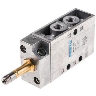 Festo, Ventil, G1/8 5/2 Solenoid Valve, Normally Closed Festo, Ventil, G1/8 5/2 Solenoid Valve, Normally Closed
