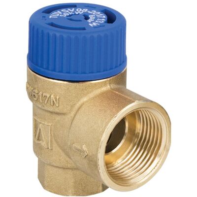 Afriso, Ventil, MSW safety valve for hot water tanks 10 bar, R1 Afriso, Ventil, MSW safety valve for hot water tanks 10 bar, R1