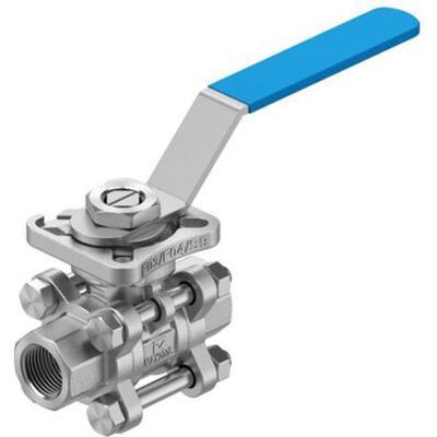 Festo, Ventil, VZBE-3/8-T-63-T-2-F0304-M-V15V15 8096664 Kugelhahn 1 St. Festo, Ventil, VZBE-3/8-T-63-T-2-F0304-M-V15V15 8096664 Kugelhahn 1 St.