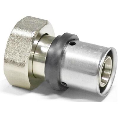 Sanpro, Rohrverbindungstechnik, THPRESS Press Übergangsverschraubung IG Eurokonus vernickelt 20x2 - 3/4 (Rohrverschraubung) Sanpro, Rohrverbindungstechnik, THPRESS Press Übergangsverschraubung IG Eurokonus vernickelt 20x2 - 3/4 (Rohrverschraubung)