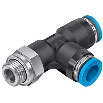 Festo, Rohrverbindungstechnik, T-Verbinder 186169 QSTL-G1/8-6 Rohr-O 6 mm 1 St. (T-Verbindung) Festo, Rohrverbindungstechnik, T-Verbinder 186169 QSTL-G1/8-6 Rohr-O 6 mm 1 St. (T-Verbindung)