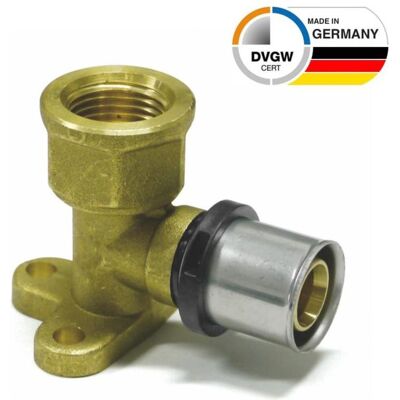 Sanpro, Rohrverbindungstechnik, THPRESS Pressfitting Wandwinkel - Wandscheibe IG, Grösse 16x2, Höhe 78 mm, Gewinde 1/2 (Pressverbindung) Sanpro, Rohrverbindungstechnik, THPRESS Pressfitting Wandwinkel - Wandscheibe IG, Grösse 16x2, Höhe 78 mm, Gewinde 1/2 (Pressverbindung)