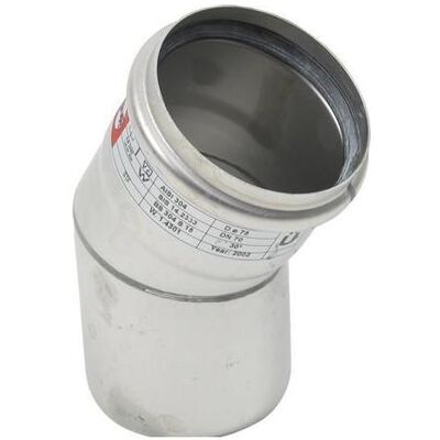 Blücher Edelstahl 30° Rohrbogen - 75mm - Sanitärzubehör Blücher Edelstahl 30° Rohrbogen - 75mm - Sanitärzubehör