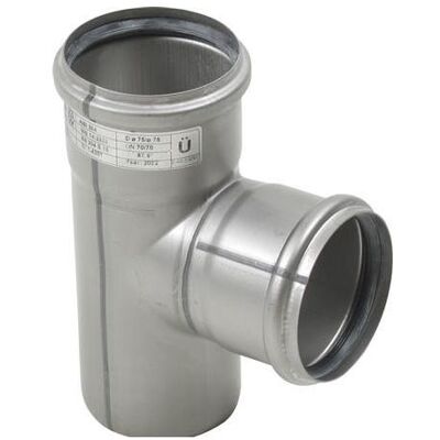 Blücher Zubehör Sanitärinstallation, gr.rør 87.5° 75mm - m.O-ringe RF Europipe Blücher Zubehör Sanitärinstallation, gr.rør 87.5° 75mm - m.O-ringe RF Europipe
