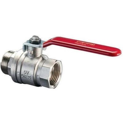 Oventrop, Zubehör Sanitärinstallation, OV Kugelhahn Optibal PN 16 MS vernickelt DN 20 G 3/4Zoll IG A Oventrop, Zubehör Sanitärinstallation, OV Kugelhahn Optibal PN 16 MS vernickelt DN 20 G 3/4Zoll IG A