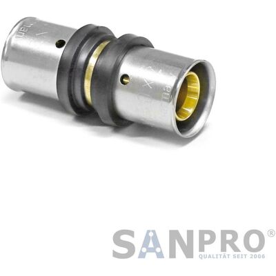 Sanpro, Rohrverbindungstechnik, THPRESS Pressfitting Kupplung - Muffe mit TH Kontur 26x3 - 26x3 (Rohrkupplung) Sanpro, Rohrverbindungstechnik, THPRESS Pressfitting Kupplung - Muffe mit TH Kontur 26x3 - 26x3 (Rohrkupplung)