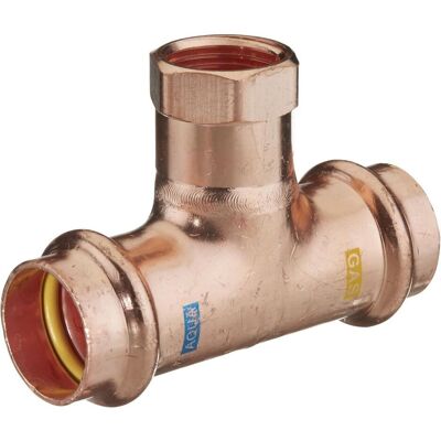 Magni, Rohrverbindungstechnik, HS T-Stück V-Press Copper AQUAGAS 35mmx1/2x35mm, IG Magni, Rohrverbindungstechnik, HS T-Stück V-Press Copper AQUAGAS 35mmx1/2x35mm, IG