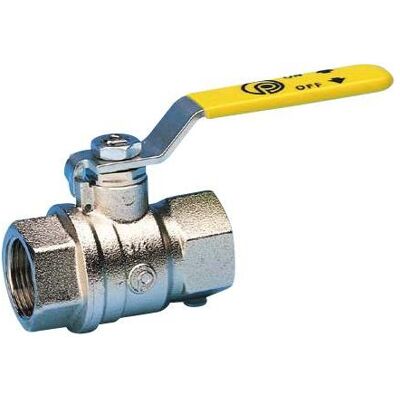 Pettinaroli, Ventil, Gas-Kugelhahn 3/4" Muffe/Muffe mit Stahlgriff Pettinaroli, Ventil, Gas-Kugelhahn 3/4" Muffe/Muffe mit Stahlgriff