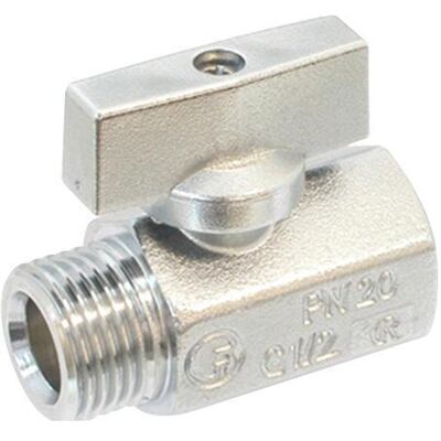 Csdk SL, Ventil, Csslr Plus rødgods Mini kugleventil typ 581 - 1/2" muffe/nippel - teflon belagt Csdk SL, Ventil, Csslr Plus rødgods Mini kugleventil typ 581 - 1/2" muffe/nippel - teflon belagt