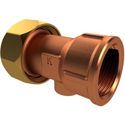 Kemper, Rohrverbindungstechnik, Innengewinde-Verschraubung aus Rotguss, Figur 476 06, DN 40 Kemper, Rohrverbindungstechnik, Innengewinde-Verschraubung aus Rotguss, Figur 476 06, DN 40