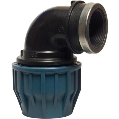 Jason, Rohrverbindungstechnik, Winkel 90° PP 32 mm x 1 1/4 Klemm x Innengewinde 16bar Schwarz/Blau DVGW/KIWA/WRAS/SVGW (Winkelverbindung) Jason, Rohrverbindungstechnik, Winkel 90° PP 32 mm x 1 1/4 Klemm x Innengewinde 16bar Schwarz/Blau DVGW/KIWA/WRAS/SVGW (Winkelverbindung)