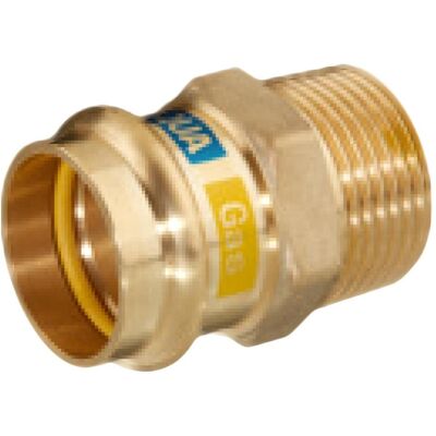 Magni, Rohrverbindungstechnik, HS Übergang Press Copper AQUAGAS V 28mmx3/4, AG, Messing (Pressverbindung) Magni, Rohrverbindungstechnik, HS Übergang Press Copper AQUAGAS V 28mmx3/4, AG, Messing (Pressverbindung)