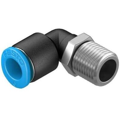 Festo, Rohrverbindungstechnik, Push-in Elbow Fitting, Male R1/8, 6mm Festo, Rohrverbindungstechnik, Push-in Elbow Fitting, Male R1/8, 6mm