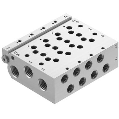 Festo, Rohrverbindungstechnik, 4 Position G1/4 Size 14 Valve Manifold Festo, Rohrverbindungstechnik, 4 Position G1/4 Size 14 Valve Manifold