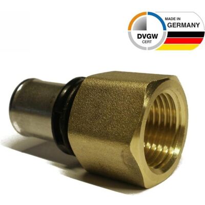 Sanpro, Rohrverbindungstechnik, THPRESS Pressfitting Übergang Innengewinde - Übergangsmuffe, Grösse 20x2, Gewinde 3/4 (Pressverbindung) Sanpro, Rohrverbindungstechnik, THPRESS Pressfitting Übergang Innengewinde - Übergangsmuffe, Grösse 20x2, Gewinde 3/4 (Pressverbindung)