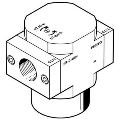 Festo, Ventil, HEL-1/4-D-MINI 165077 Einschaltventil Festo, Ventil, HEL-1/4-D-MINI 165077 Einschaltventil