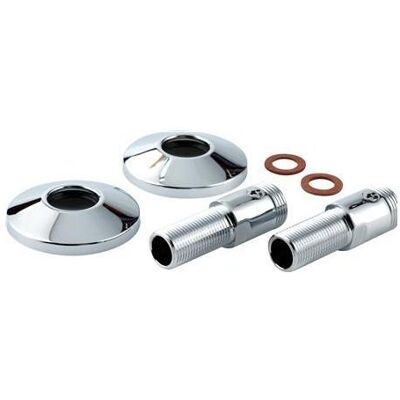 Roth Zubehör Sanitärinstallation, Verbinder gerade mit Absperrung 90 mm 3/4-1/2 mit Rosette Roth Zubehör Sanitärinstallation, Verbinder gerade mit Absperrung 90 mm 3/4-1/2 mit Rosette