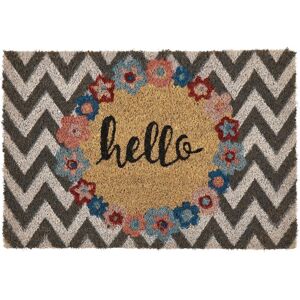 Beliani Willkommensteppich Multicolor Naturkokos - Modernes Innendekor Beliani Willkommensteppich Multicolor Naturkokos - Modernes Innendekor