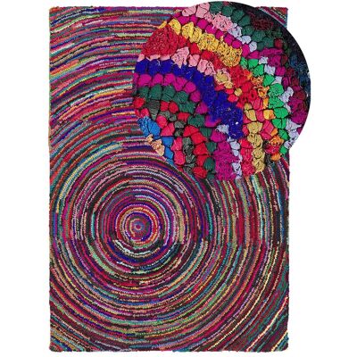 Beliani Flur Teppich Mehrfarbig - Abstraktes Muster - 160x230cm Beliani Flur Teppich Mehrfarbig - Abstraktes Muster - 160x230cm