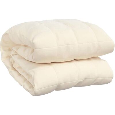 vidaXL 235 x 290 cm / 15 kg Creme Gewichtedecke - Gewichtedecke vidaXL 235 x 290 cm / 15 kg Creme Gewichtedecke - Gewichtedecke