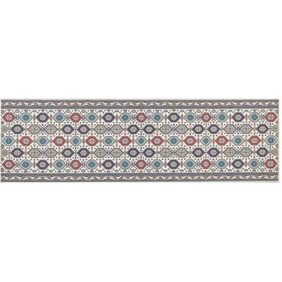 Beliani Läufer Teppich Mehrfarbig Polyester 60 x 200 cm Orientalisches Muster Rutschhemmend - Läufer Beliani Läufer Teppich Mehrfarbig Polyester 60 x 200 cm Orientalisches Muster Rutschhemmend - Läufer