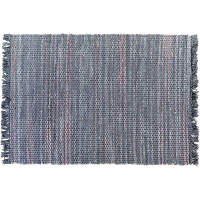 Beliani Baumwollgrauer Teppich - Handgefertigter Boho-Stil 140x200cm Beliani Baumwollgrauer Teppich - Handgefertigter Boho-Stil 140x200cm