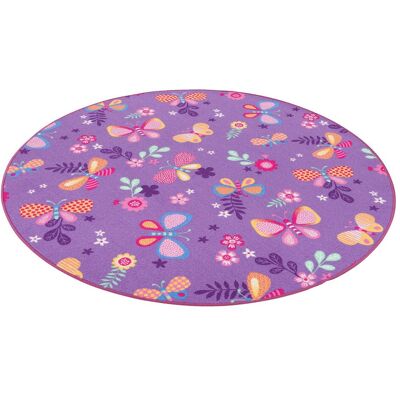 Snapstyle, Kinderteppich, Kinder Spiel Teppich Schmetterling Rund (160 cm) Snapstyle, Kinderteppich, Kinder Spiel Teppich Schmetterling Rund (160 cm)