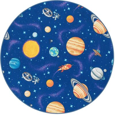 Snapstyle, Kinderteppich, Kinder Spiel Teppich Weltall Rund (133 cm) Snapstyle, Kinderteppich, Kinder Spiel Teppich Weltall Rund (133 cm)
