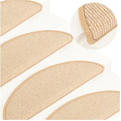 vidaXL 15x Teppichstufenteppiche Creme - Teppichstufen vidaXL 15x Teppichstufenteppiche Creme - Teppichstufen
